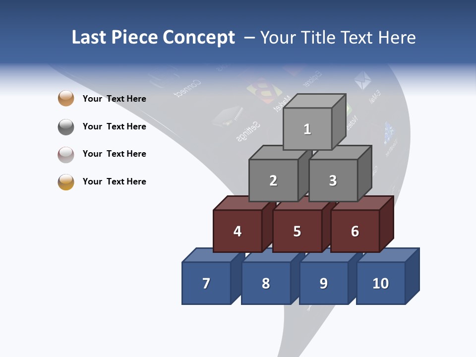 Black Smartphone Bent PowerPoint Template