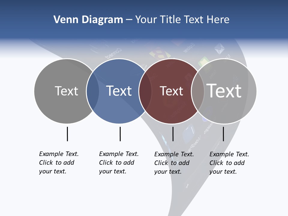 Black Smartphone Bent PowerPoint Template