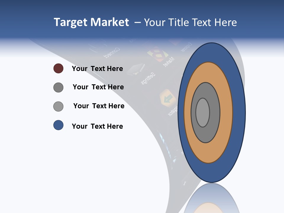 Black Smartphone Bent PowerPoint Template