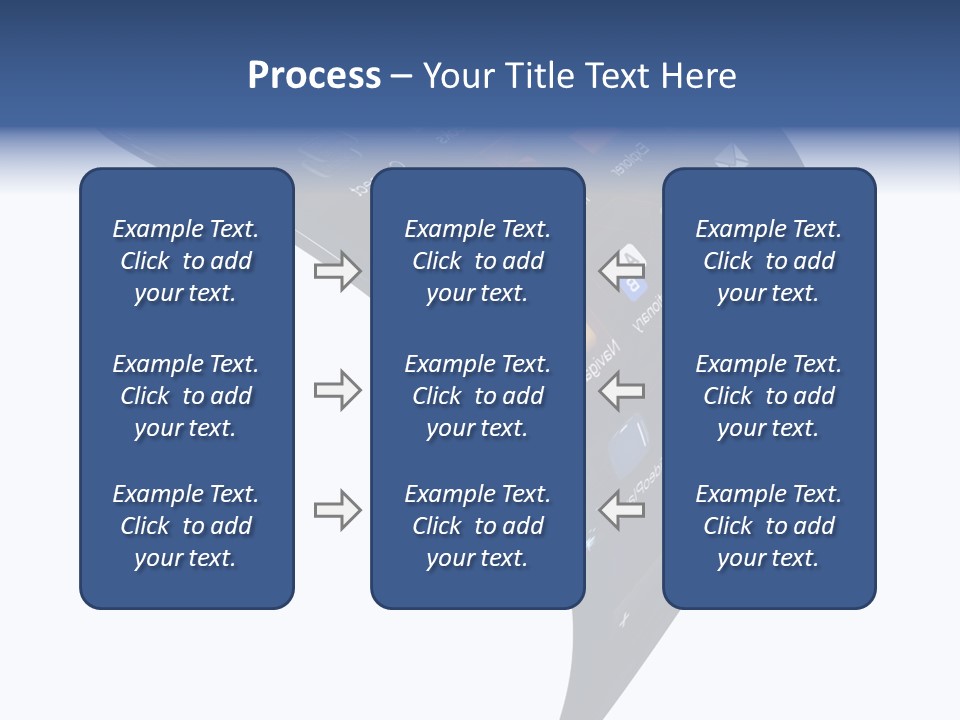 Black Smartphone Bent PowerPoint Template