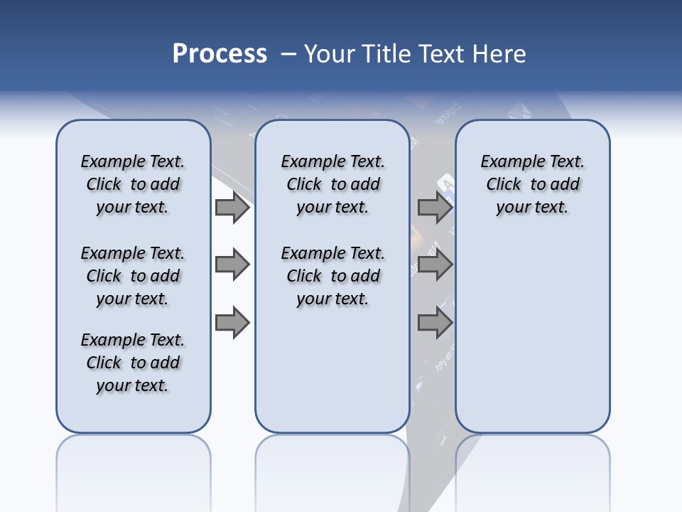 Black Smartphone Bent PowerPoint Template