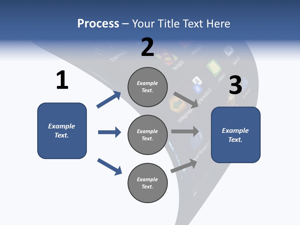 Black Smartphone Bent PowerPoint Template
