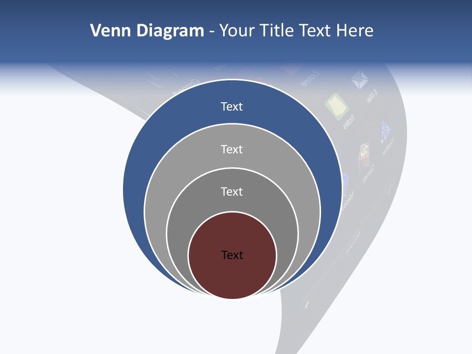 Black Smartphone Bent PowerPoint Template