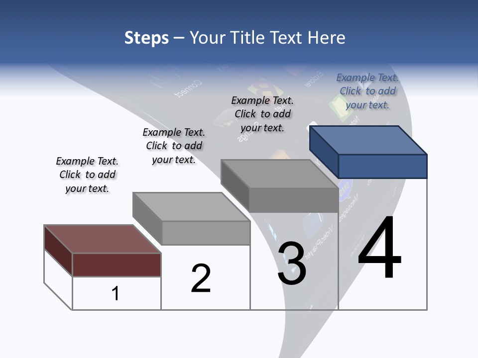 Black Smartphone Bent PowerPoint Template