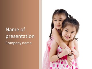 Childcare Two Sibling PowerPoint Template