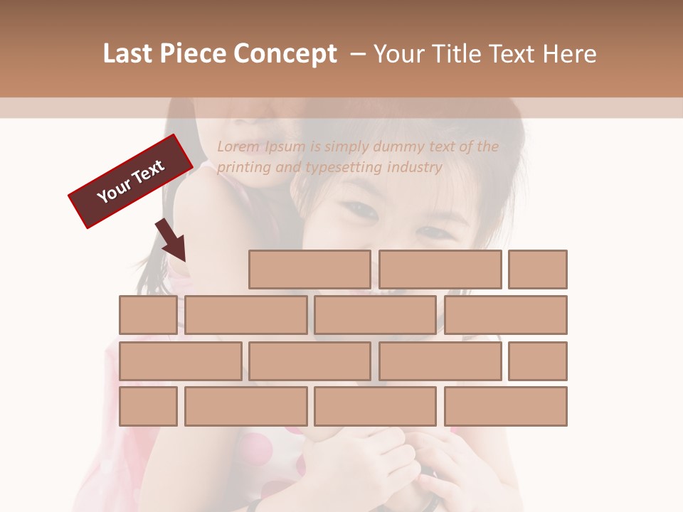 Childcare Two Sibling PowerPoint Template