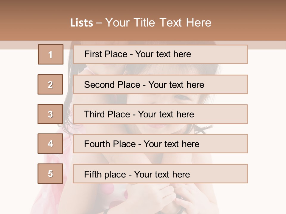 Childcare Two Sibling PowerPoint Template