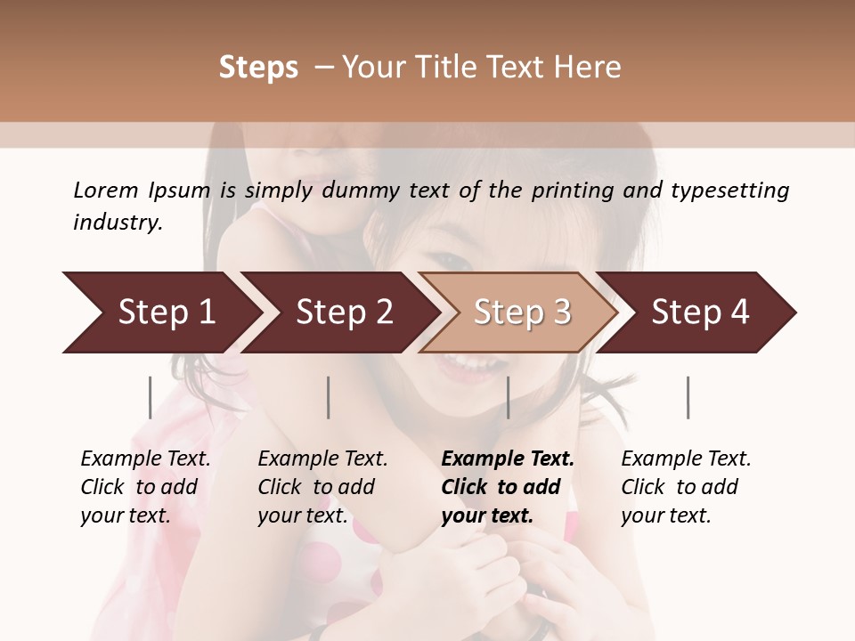 Childcare Two Sibling PowerPoint Template