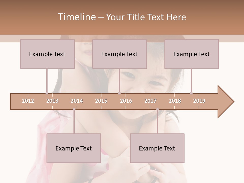 Childcare Two Sibling PowerPoint Template