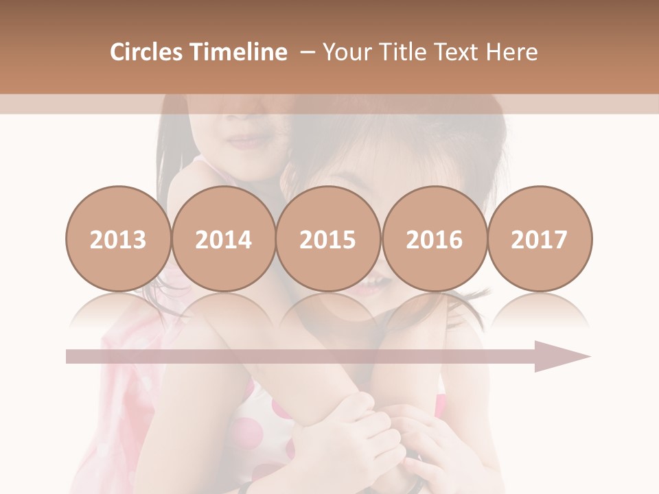 Childcare Two Sibling PowerPoint Template