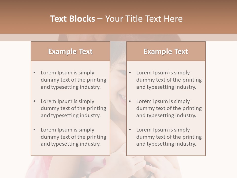 Childcare Two Sibling PowerPoint Template