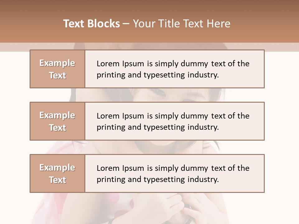 Childcare Two Sibling PowerPoint Template