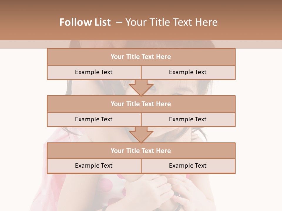 Childcare Two Sibling PowerPoint Template