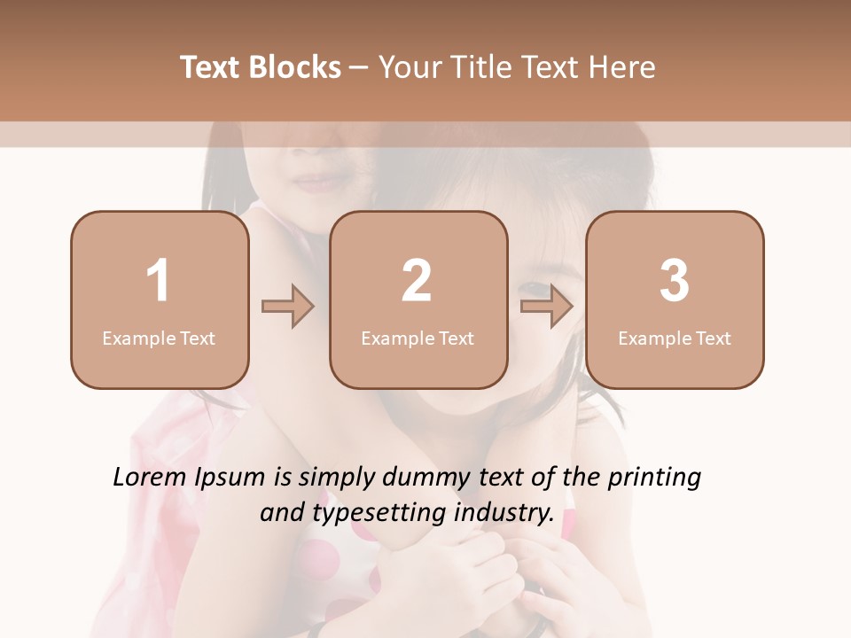 Childcare Two Sibling PowerPoint Template