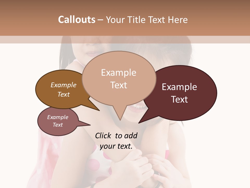 Childcare Two Sibling PowerPoint Template