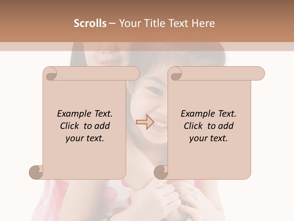 Childcare Two Sibling PowerPoint Template