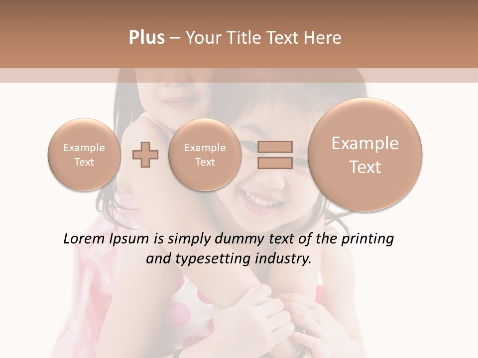 Childcare Two Sibling PowerPoint Template