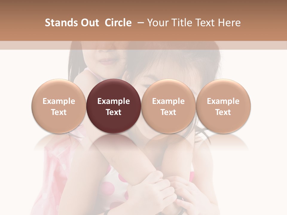 Childcare Two Sibling PowerPoint Template