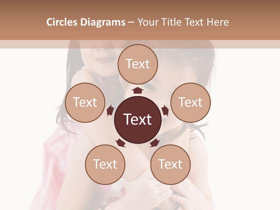 Childcare Two Sibling PowerPoint Template