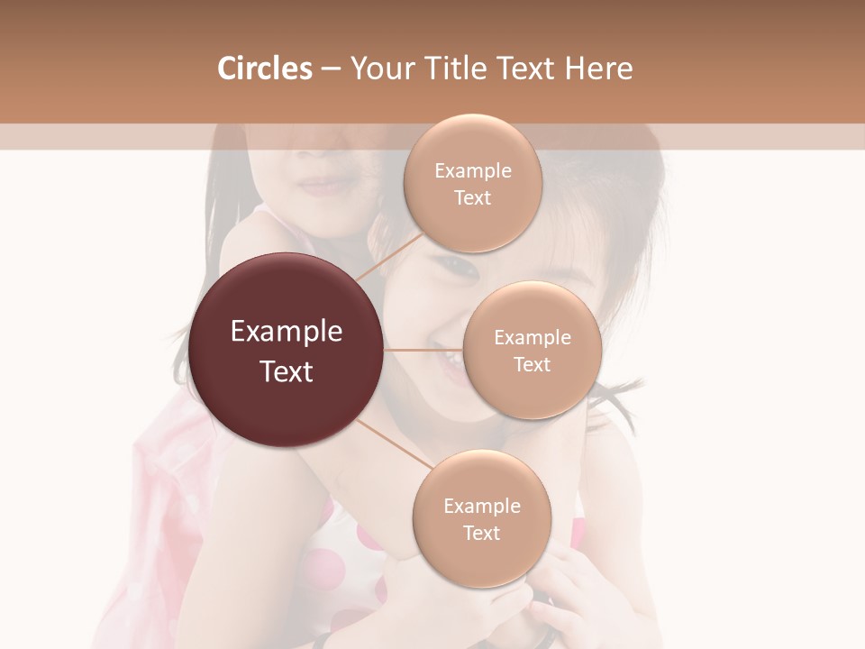 Childcare Two Sibling PowerPoint Template