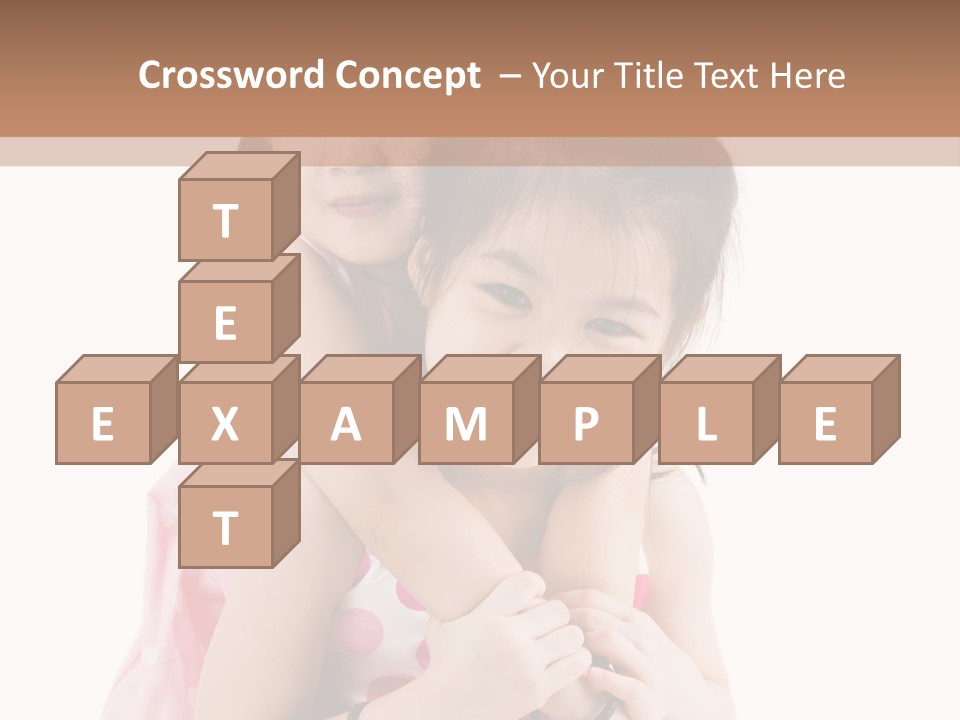 Childcare Two Sibling PowerPoint Template