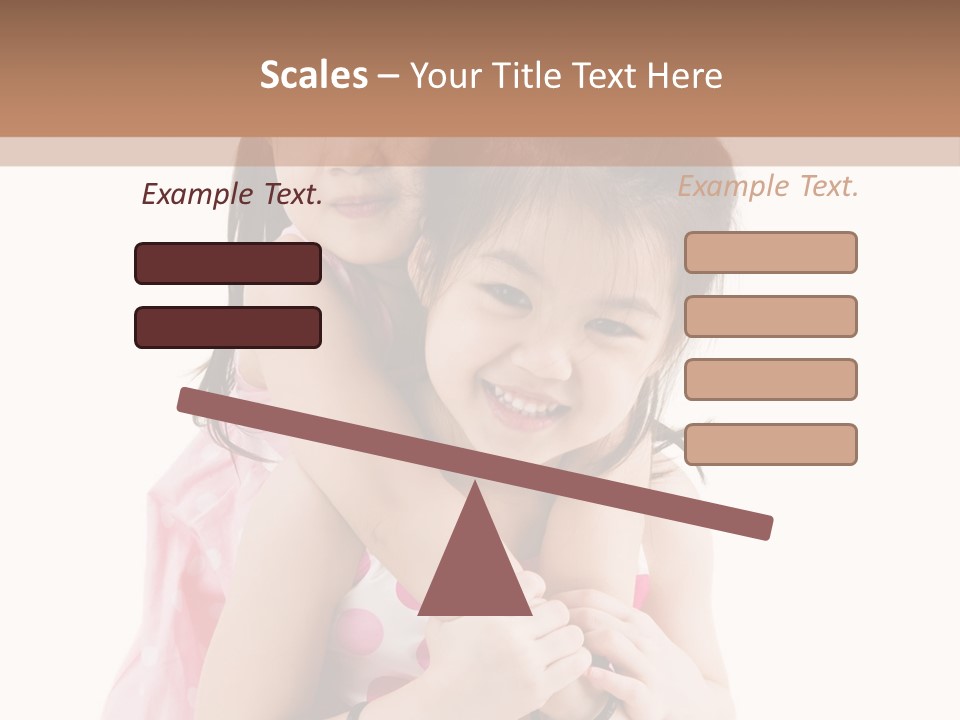 Childcare Two Sibling PowerPoint Template