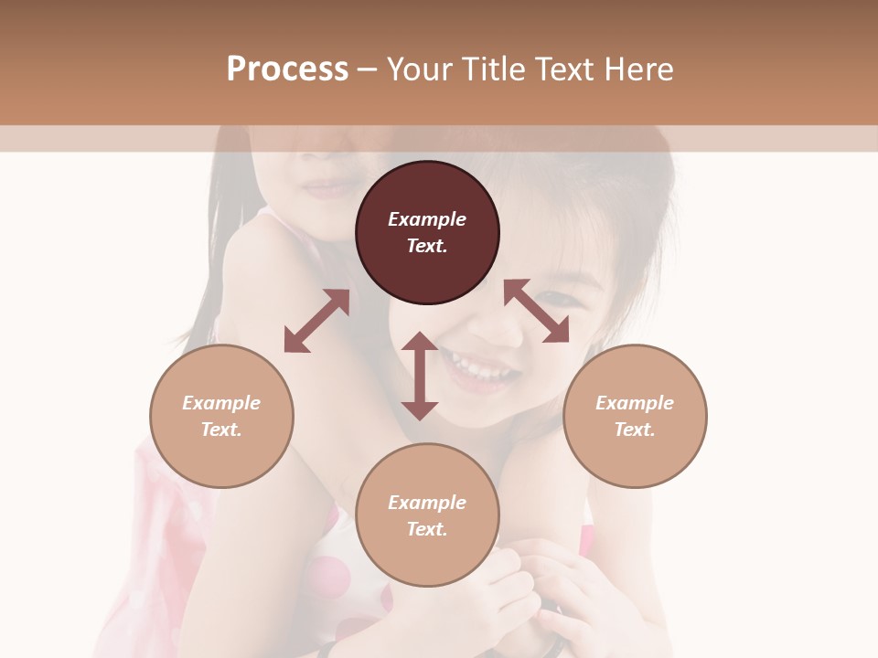 Childcare Two Sibling PowerPoint Template