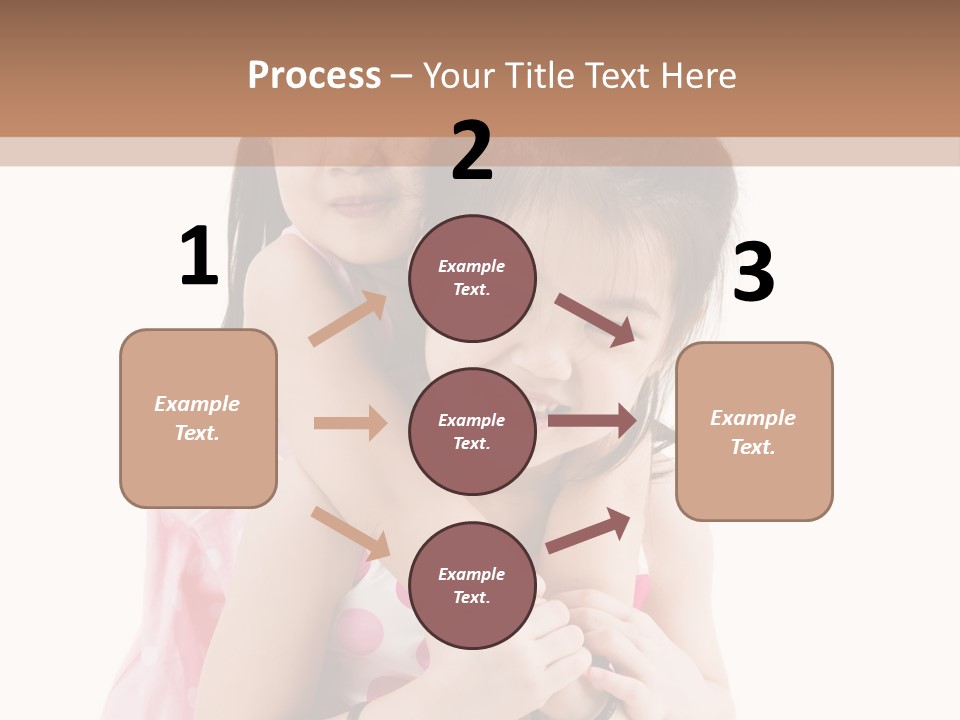 Childcare Two Sibling PowerPoint Template