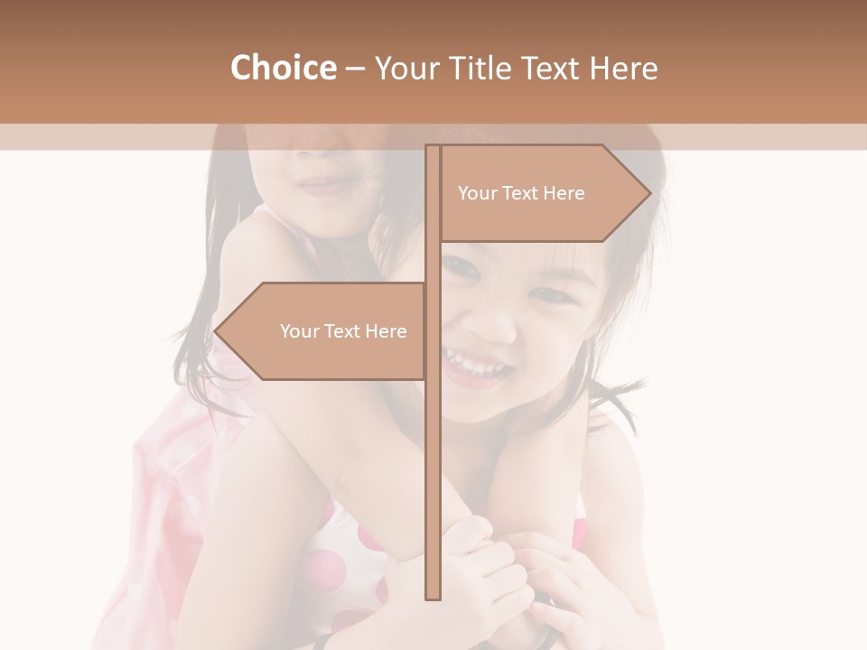 Childcare Two Sibling PowerPoint Template