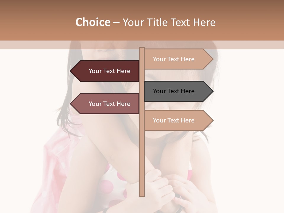 Childcare Two Sibling PowerPoint Template