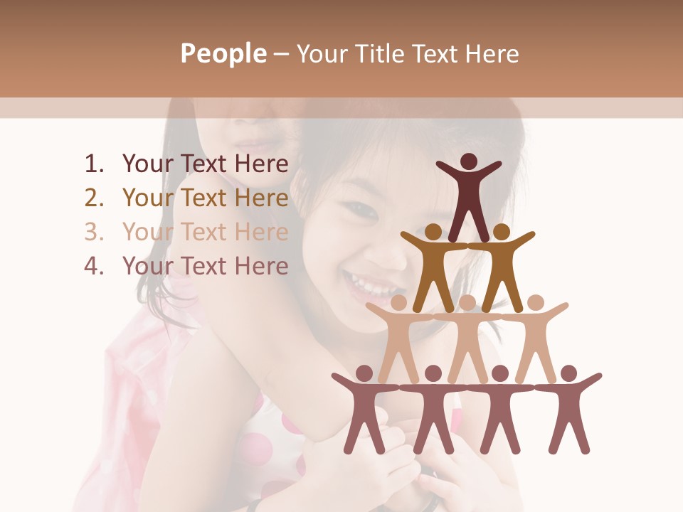 Childcare Two Sibling PowerPoint Template
