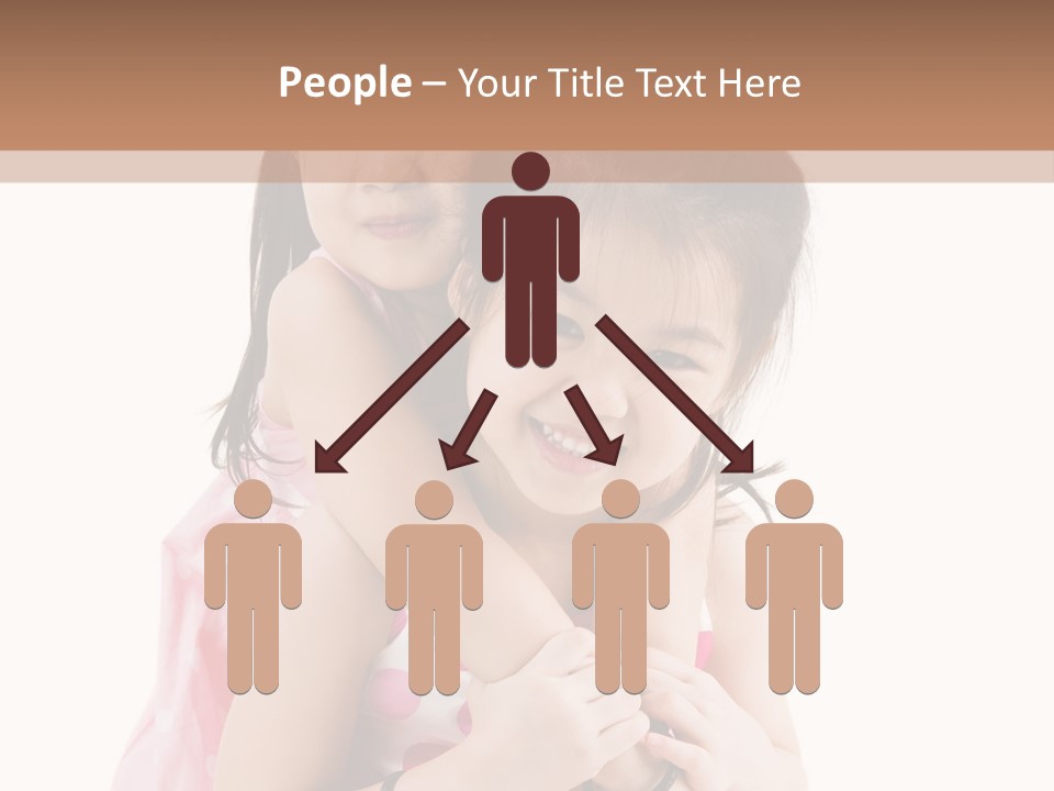 Childcare Two Sibling PowerPoint Template