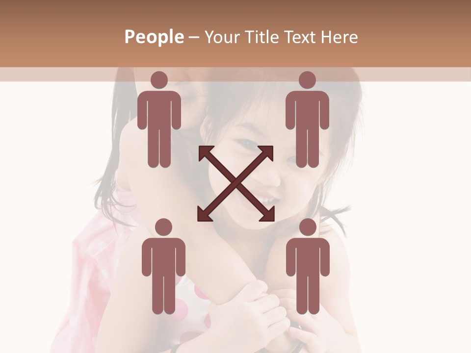 Childcare Two Sibling PowerPoint Template