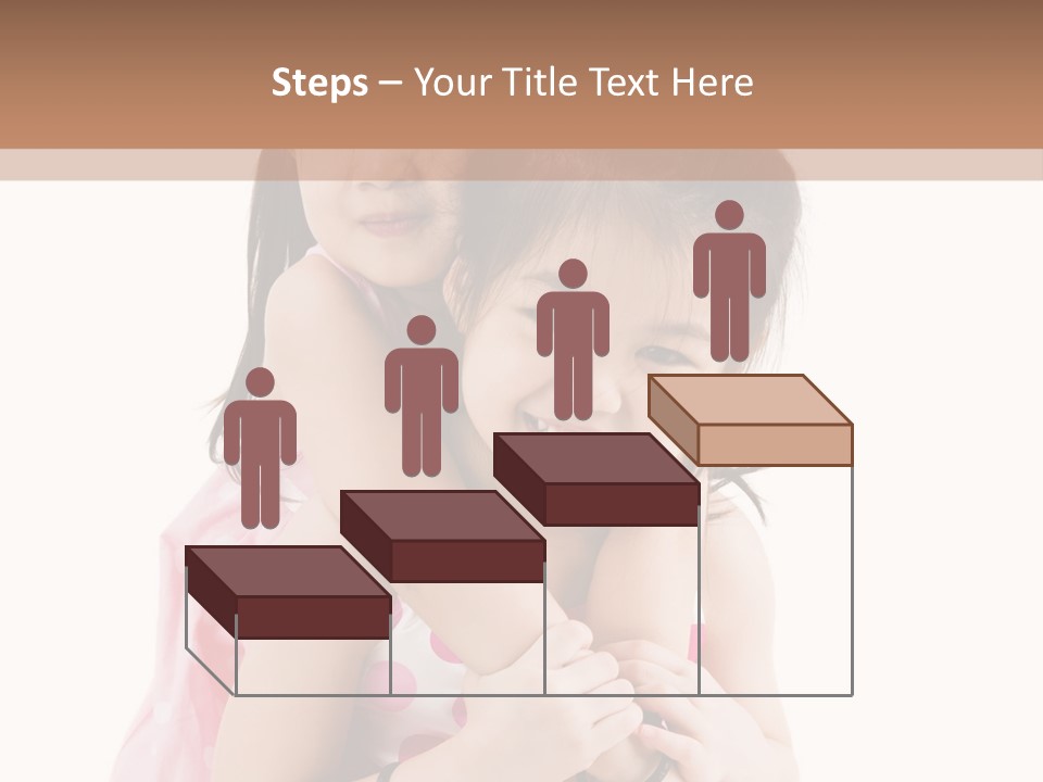 Childcare Two Sibling PowerPoint Template