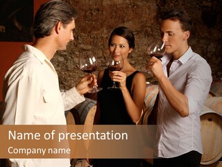 Elegant White Drink PowerPoint Template