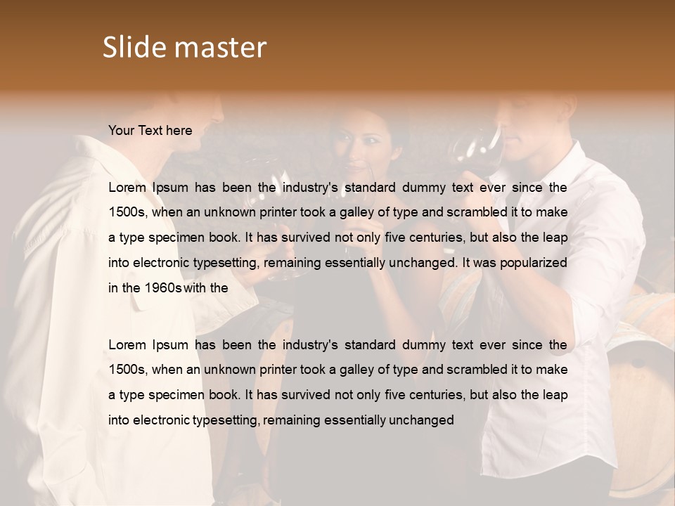 Elegant White Drink PowerPoint Template