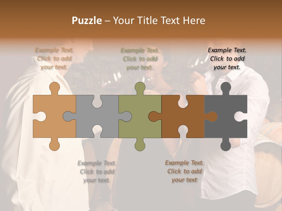 Elegant White Drink PowerPoint Template