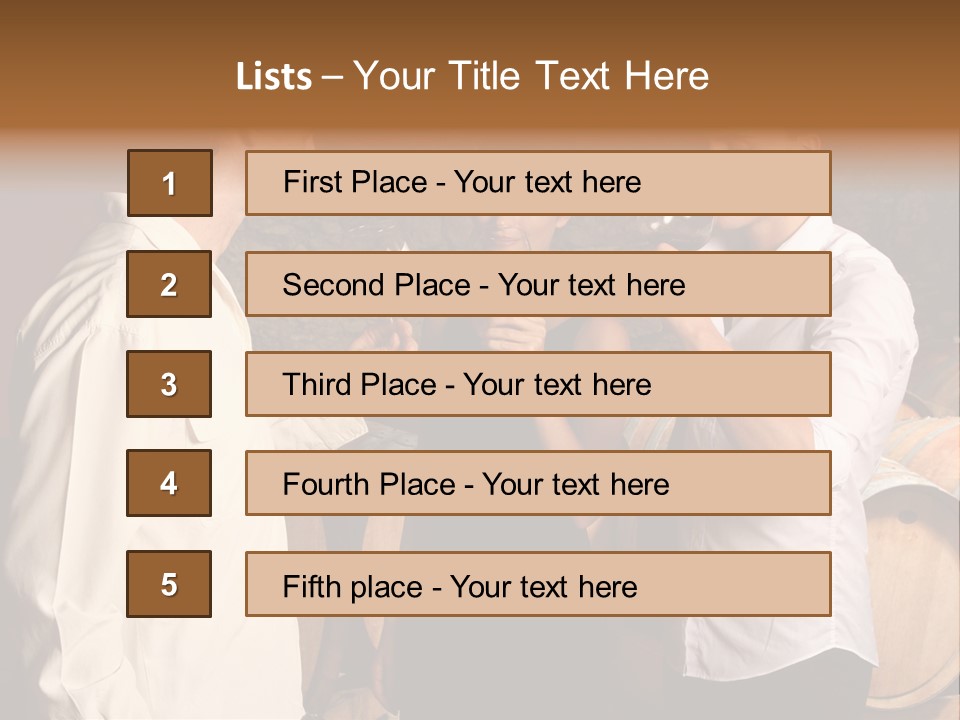 Elegant White Drink PowerPoint Template