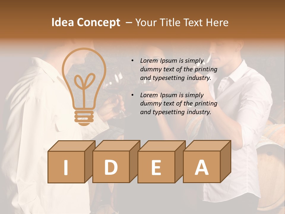 Elegant White Drink PowerPoint Template