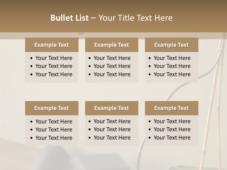 Spa Beige Mat PowerPoint Template