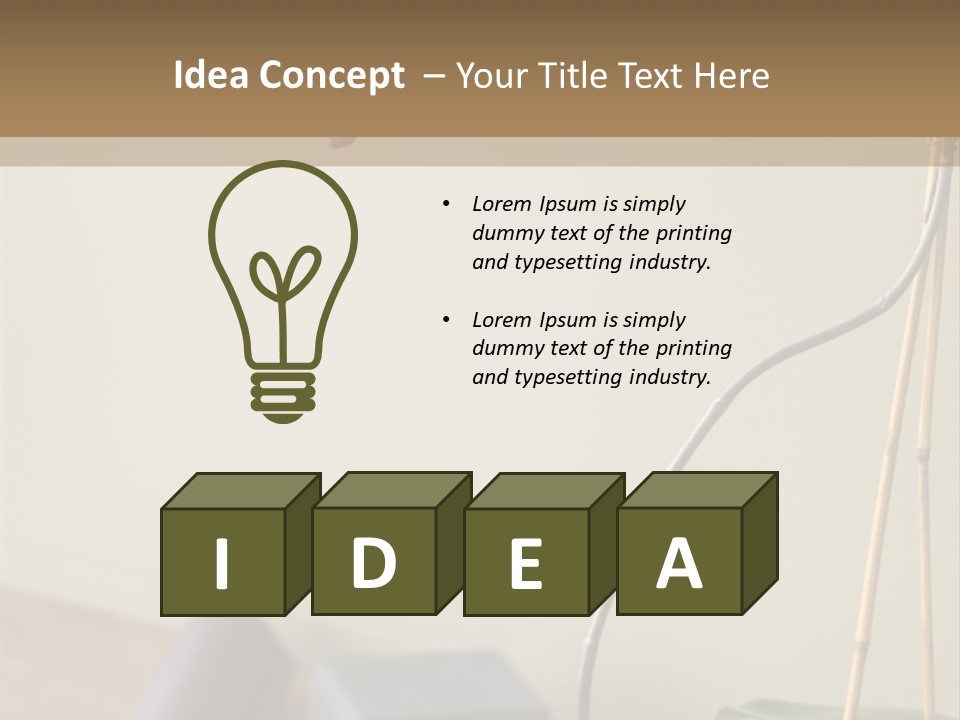 Spa Beige Mat PowerPoint Template