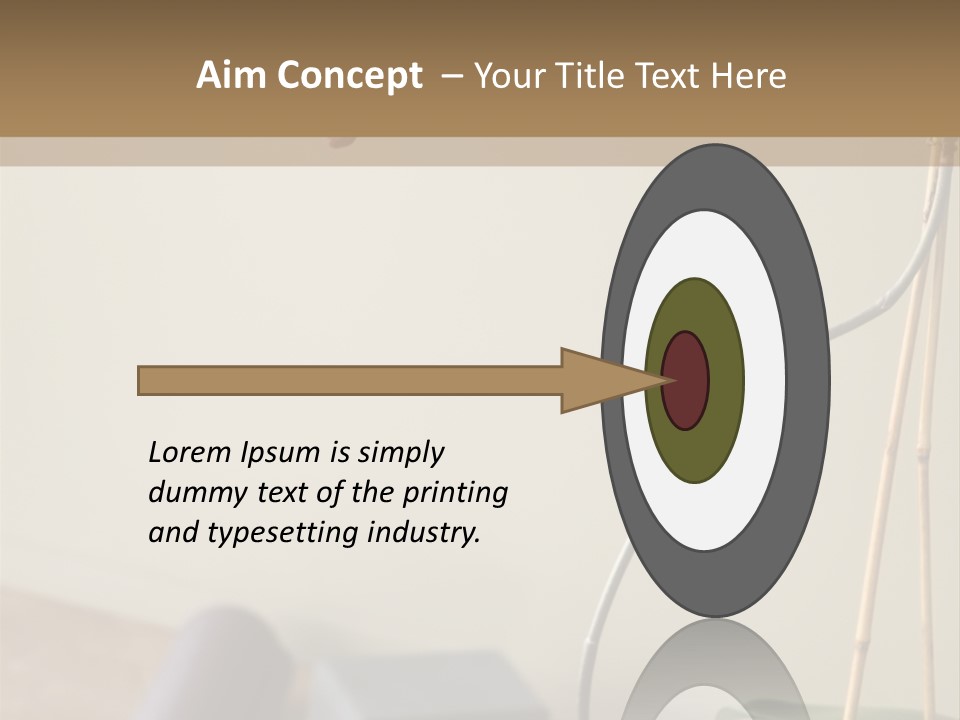 Spa Beige Mat PowerPoint Template