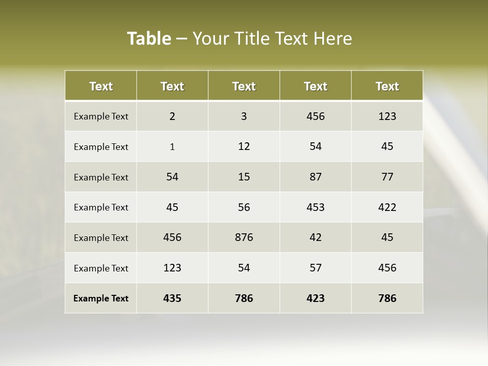 Open Person Car PowerPoint Template