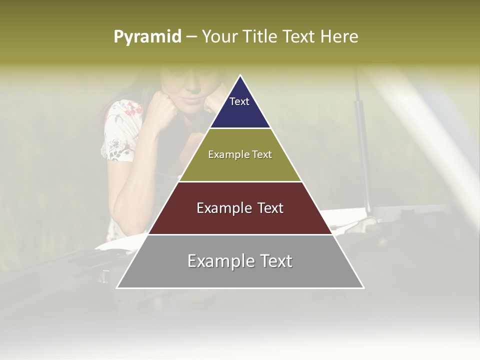 Open Person Car PowerPoint Template