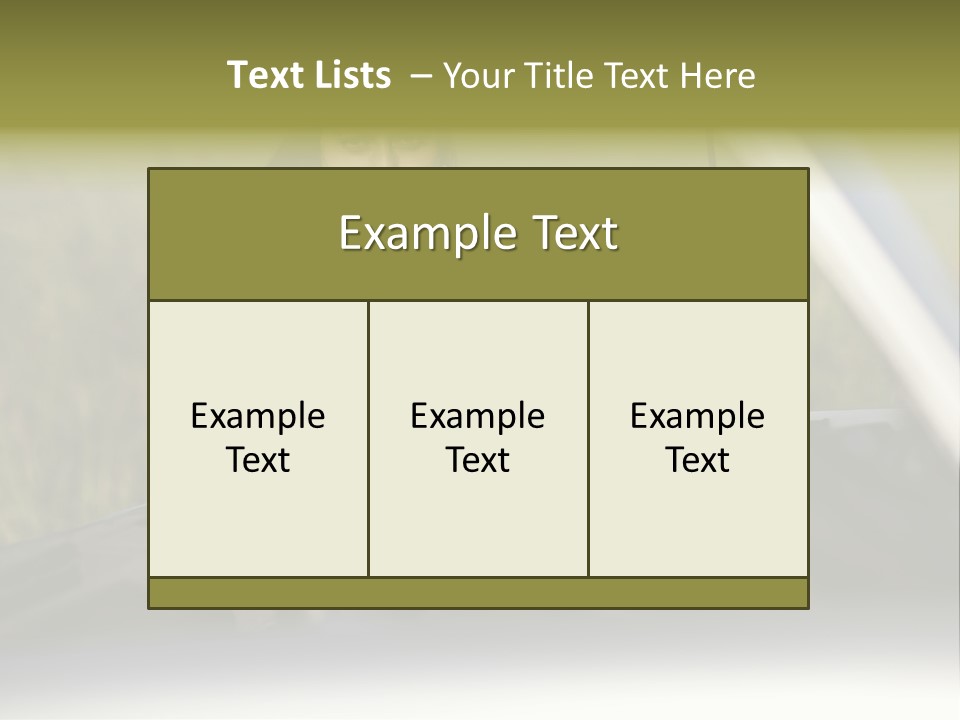 Open Person Car PowerPoint Template