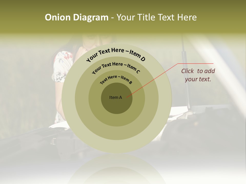 Open Person Car PowerPoint Template