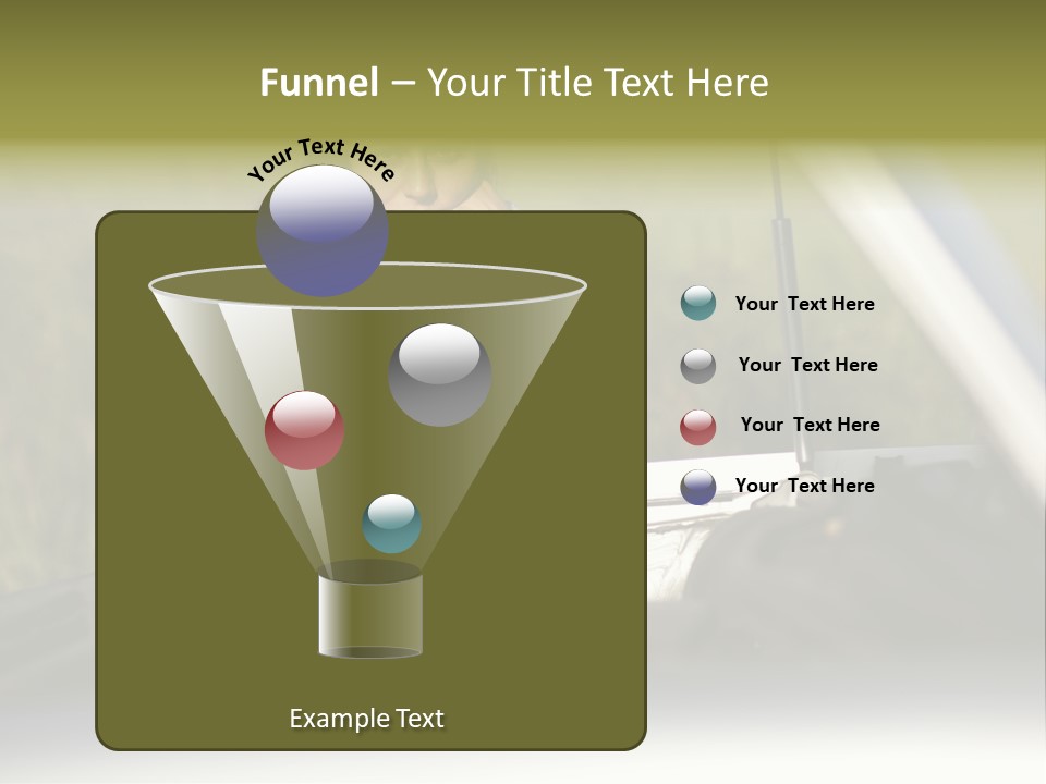 Open Person Car PowerPoint Template