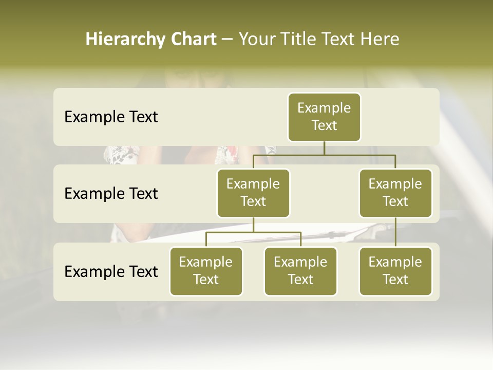 Open Person Car PowerPoint Template