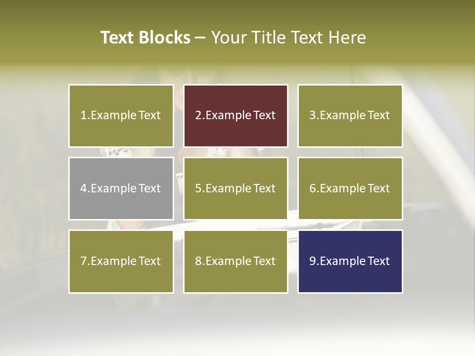 Open Person Car PowerPoint Template