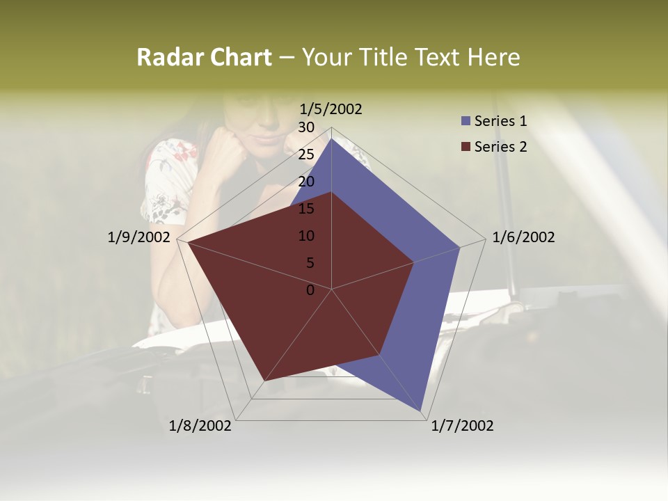 Open Person Car PowerPoint Template